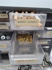 MaxSold Auction: Metal Frame Small Parts Organizer with 20 Plastic Drawers - Victoria (British Columbia, Canada) PARTNER MANAGED Estate Sale Online Auction - Hillside Avenue