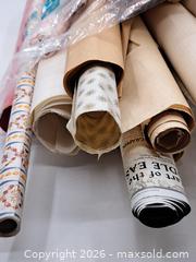 MaxSold Auction: Mixed Decorative, Wrapping and Wallpaper Rolls (Approximately 12) - Victoria (British Columbia, Canada) PARTNER MANAGED Estate Sale Online Auction - Hillside Avenue