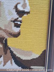 MaxSold Auction: Needlepoint Portrait of Classical Sculpture Bust in Wood Frame - Victoria (British Columbia, Canada) PARTNER MANAGED Estate Sale Online Auction - Hillside Avenue
