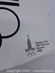 MaxSold Auction: Official Moscow 1980 Olympics Poster, Games of the XXII Olympiad - Victoria (British Columbia, Canada) PARTNER MANAGED Estate Sale Online Auction - Hillside Avenue