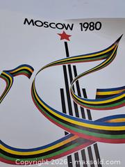 MaxSold Auction: Official Moscow 1980 Olympics Poster, Games of the XXII Olympiad - Victoria (British Columbia, Canada) PARTNER MANAGED Estate Sale Online Auction - Hillside Avenue