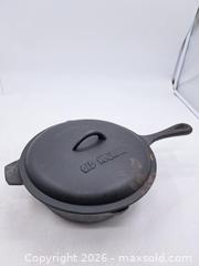 MaxSold Auction: Old Mountain 10-inch Cast Iron Skillet with Matching Lid - Victoria (British Columbia, Canada) PARTNER MANAGED Estate Sale Online Auction - Hillside Avenue
