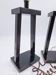 MaxSold Auction: Pair of Black Painted Wood Table Lamps - Victoria (British Columbia, Canada) PARTNER MANAGED Estate Sale Online Auction - Hillside Avenue