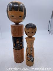 MaxSold Auction: Pair of Large Traditional Japanese Kokeshi Dolls - Victoria (British Columbia, Canada) PARTNER MANAGED Estate Sale Online Auction - Hillside Avenue
