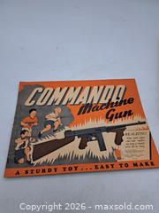 MaxSold Auction: Paper Toy Commando Machine Gun Paper Model Kit Booklet - Victoria (British Columbia, Canada) PARTNER MANAGED Estate Sale Online Auction - Hillside Avenue