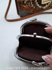 MaxSold Auction: Peacock Feather Shoulder/Crossbody Bag with Coin Purse - Victoria (British Columbia, Canada) PARTNER MANAGED Estate Sale Online Auction - Hillside Avenue