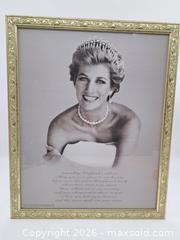 MaxSold Auction: Princess Diana "Goodbye England's Rose" Framed Memorial Poster - Victoria (British Columbia, Canada) PARTNER MANAGED Estate Sale Online Auction - Hillside Avenue