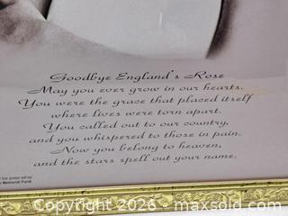 MaxSold Auction: Princess Diana "Goodbye England's Rose" Framed Memorial Poster - Victoria (British Columbia, Canada) PARTNER MANAGED Estate Sale Online Auction - Hillside Avenue