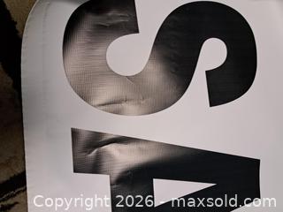 MaxSold Auction: Promotional PVC Vinyl SALE Banner, Approx. 47.5" x 23.5" - Victoria (British Columbia, Canada) PARTNER MANAGED Estate Sale Online Auction - Hillside Avenue