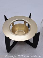 MaxSold Auction: Pyrex Gold Starburst Mid-Century Glass Carafe with Stand - Victoria (British Columbia, Canada) PARTNER MANAGED Estate Sale Online Auction - Hillside Avenue