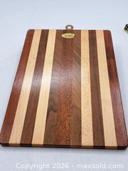 MaxSold Auction: S & T Wood Crafts Striped Wood Clipboard Serving Board - Victoria (British Columbia, Canada) PARTNER MANAGED Estate Sale Online Auction - Hillside Avenue