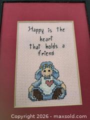 MaxSold Auction: Set of 3 Framed Cross-Stitch Embroideries - Victoria (British Columbia, Canada) PARTNER MANAGED Estate Sale Online Auction - Hillside Avenue