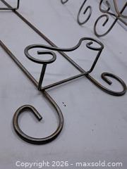 MaxSold Auction: Set of 3 Wrought Iron Plate Display Stands, Approximately 36 in Tall - Victoria (British Columbia, Canada) PARTNER MANAGED Estate Sale Online Auction - Hillside Avenue