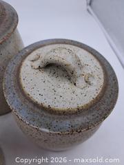MaxSold Auction: Set of 4 Lidded Stoneware Canisters by Salt Spring Island - Victoria (British Columbia, Canada) PARTNER MANAGED Estate Sale Online Auction - Hillside Avenue