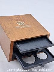 MaxSold Auction: Solid Wood Coin Presentation Box - 1976 Montreal Olympics (Empty) - Victoria (British Columbia, Canada) PARTNER MANAGED Estate Sale Online Auction - Hillside Avenue