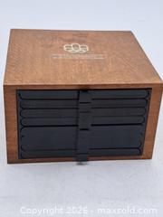 MaxSold Auction: Solid Wood Coin Presentation Box - 1976 Montreal Olympics (Empty) - Victoria (British Columbia, Canada) PARTNER MANAGED Estate Sale Online Auction - Hillside Avenue
