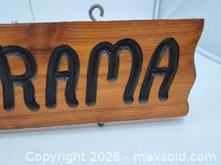 MaxSold Auction: Stained Wood Wall Sign "KOLLECTARAMA" - 24" Length - Victoria (British Columbia, Canada) PARTNER MANAGED Estate Sale Online Auction - Hillside Avenue