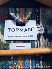 MaxSold Auction: TOPMAN Multicolor Geometric Overshirt Zip Jacket US M - Victoria (British Columbia, Canada) PARTNER MANAGED Estate Sale Online Auction - Hillside Avenue