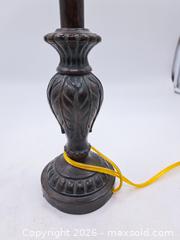 MaxSold Auction: Traditional Resin Table Lamp with Shade, Approx. 29–30 in Tall - Victoria (British Columbia, Canada) PARTNER MANAGED Estate Sale Online Auction - Hillside Avenue