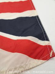 MaxSold Auction: Union Jack Display Flag with Wooden Pole, 16 x 32 in - Victoria (British Columbia, Canada) PARTNER MANAGED Estate Sale Online Auction - Hillside Avenue