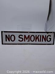 MaxSold Auction: Vintage Enameled Metal Sign, 24 x 7 in - Victoria (British Columbia, Canada) PARTNER MANAGED Estate Sale Online Auction - Hillside Avenue