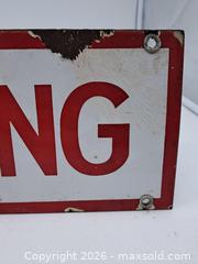 MaxSold Auction: Vintage Enameled Metal Sign, 24 x 7 in - Victoria (British Columbia, Canada) PARTNER MANAGED Estate Sale Online Auction - Hillside Avenue