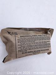 MaxSold Auction: Vintage Military Field Dressing First Aid Gauze Pad in Sealed Pouch, Made in Canada - Victoria (British Columbia, Canada) PARTNER MANAGED Estate Sale Online Auction - Hillside Avenue