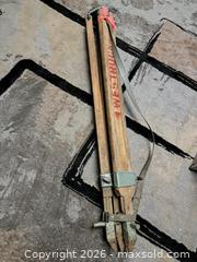 MaxSold Auction: Wooden Collapsible Survey/Camera Tripod with Leather Strap - Victoria (British Columbia, Canada) PARTNER MANAGED Estate Sale Online Auction - Hillside Avenue