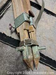 MaxSold Auction: Wooden Collapsible Survey/Camera Tripod with Leather Strap - Victoria (British Columbia, Canada) PARTNER MANAGED Estate Sale Online Auction - Hillside Avenue