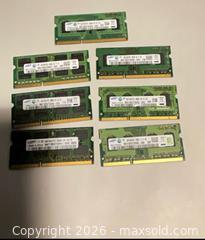 MaxSold Auction: 7 x Samsung (appears) 2GB Laptop SODIMM memory RAM Modules - Norwood (Pennsylvania, USA) SELLER MANAGED Downsizing Online Auction - Martin Lane