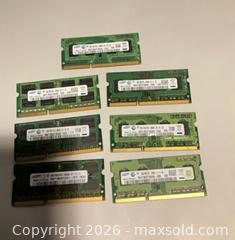 MaxSold Auction: 7 x Samsung (appears) 2GB Laptop SODIMM memory RAM Modules - Norwood (Pennsylvania, USA) SELLER MANAGED Downsizing Online Auction - Martin Lane