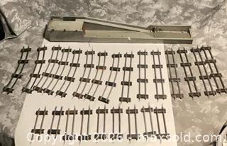 MaxSold Auction: American Flyer S Gauge Model Train Track  (24)& Lionel lumber loader #364 - Norwood (Pennsylvania, USA) SELLER MANAGED Downsizing Online Auction - Martin Lane