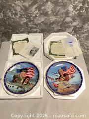 MaxSold Auction: Bradford Exchange Commemorative Collector Plates (Set of 2), 8 in - Norwood (Pennsylvania, USA) SELLER MANAGED Downsizing Online Auction - Martin Lane