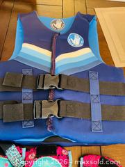 MaxSold Auction: Child Frozen & Mermaid Swim Vests with Knee/Elbow/Wrist Pads - Norwood (Pennsylvania, USA) SELLER MANAGED Downsizing Online Auction - Martin Lane