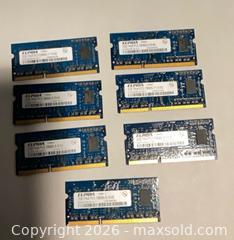 MaxSold Auction: Elpida 2GB SO-DIMM Laptop memory RAM (7 Modules) - Norwood (Pennsylvania, USA) SELLER MANAGED Downsizing Online Auction - Martin Lane