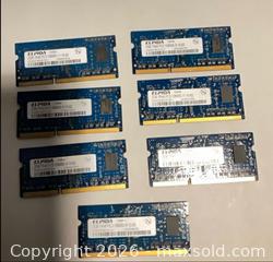 MaxSold Auction: Elpida 2GB SO-DIMM Laptop memory RAM (7 Modules) - Norwood (Pennsylvania, USA) SELLER MANAGED Downsizing Online Auction - Martin Lane