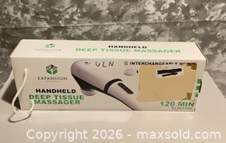 MaxSold Auction: Expansion Handheld Deep Tissue Percussion Massager, White - Norwood (Pennsylvania, USA) SELLER MANAGED Downsizing Online Auction - Martin Lane