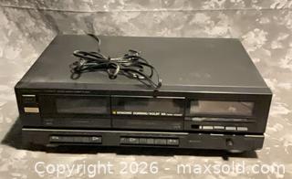 MaxSold Auction: Fisher CR-W911 Dual Cassette Deck - Black - Norwood (Pennsylvania, USA) SELLER MANAGED Downsizing Online Auction - Martin Lane
