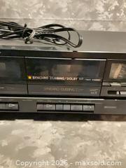 MaxSold Auction: Fisher CR-W911 Dual Cassette Deck - Black - Norwood (Pennsylvania, USA) SELLER MANAGED Downsizing Online Auction - Martin Lane