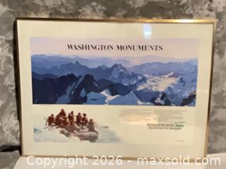 MaxSold Auction: Framed Washington Monuments Landscape Print, Gold Frame 14.5” x 19.5” - Norwood (Pennsylvania, USA) SELLER MANAGED Downsizing Online Auction - Martin Lane