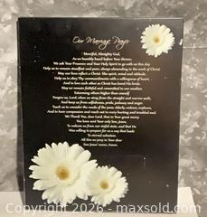MaxSold Auction: Large Black & White Wooden Wedding Wall Plaque-17” x 21”  - Norwood (Pennsylvania, USA) SELLER MANAGED Downsizing Online Auction - Martin Lane
