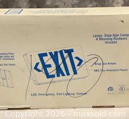 MaxSold Auction: LED Emergency Exit Lighting Fixture, ABS Housing, UL/ETL Listed - Norwood (Pennsylvania, USA) SELLER MANAGED Downsizing Online Auction - Martin Lane