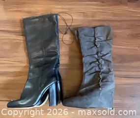 MaxSold Auction: Lot of Women's Knee-High Boots, Sizes US 8 & 9M, Black & Gray - Norwood (Pennsylvania, USA) SELLER MANAGED Downsizing Online Auction - Martin Lane