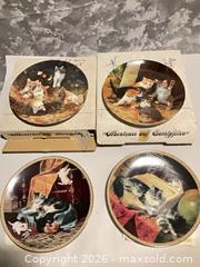 MaxSold Auction: Set of 4 Collector Decorative Plates — Cats/Kittens - Norwood (Pennsylvania, USA) SELLER MANAGED Downsizing Online Auction - Martin Lane