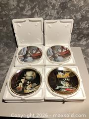MaxSold Auction: Set of 4 Decorative Vintage-Style Cat Collector Plates - Norwood (Pennsylvania, USA) SELLER MANAGED Downsizing Online Auction - Martin Lane