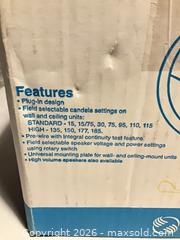 MaxSold Auction: System Sensor SpectrAlert Advance Ceiling/Wall Audible Speaker - Norwood (Pennsylvania, USA) SELLER MANAGED Downsizing Online Auction - Martin Lane