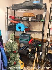 MaxSold Auction: Adjustable Black Coated Metal Wire Shelving Unit with Casters - Toronto (Ontario, Canada) PARTNER MANAGED Estate Sale Online Auction - Cortleigh Boulevard 