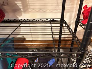MaxSold Auction: Adjustable Black Coated Metal Wire Shelving Unit with Casters - Toronto (Ontario, Canada) PARTNER MANAGED Estate Sale Online Auction - Cortleigh Boulevard 