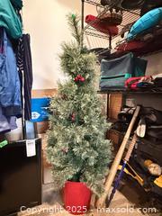 MaxSold Auction: Artificial Christmas Tree in Decorative Pot - Toronto (Ontario, Canada) PARTNER MANAGED Estate Sale Online Auction - Cortleigh Boulevard 