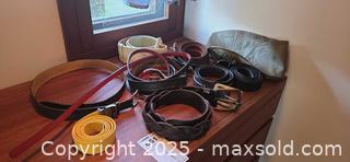 MaxSold Auction: Assorted Black & Brown Leather and Faux Leather Belts - Toronto (Ontario, Canada) PARTNER MANAGED Estate Sale Online Auction - Cortleigh Boulevard 
